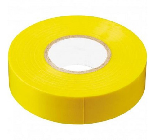 Изоляционная лента 0,13*19 мм, 10 м. желтая  32836  STEKKER