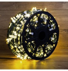 Гирлянда "LED Clip Light" 12V  шаг 150 мм, цвет диодов ТЕПЛЫЙ БЕЛЫЙ, Flashing (Белый)  325-146  NEON-NIGHT