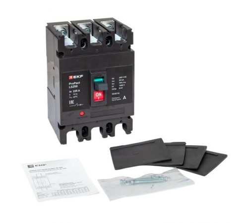 Выключатель автоматический LS250 25кА 3P 225А ProPact  mccb-250-25-3-225-ls  EKF