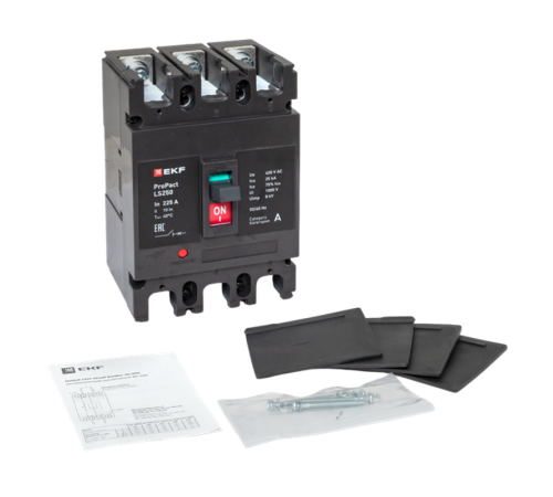 Выключатель автоматический LS250 25кА 3P 225А ProPact  mccb-250-25-3-225-ls  EKF