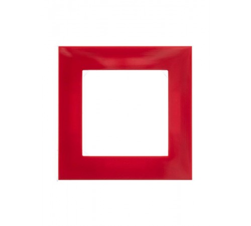 ABB Levit Красный / дымчатый чёрный Рамка 1-ая  3901H-A05010 65W  2CHH015010A6065  ABB