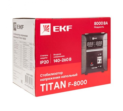 Стабилизатор напряжения напольный 8 кВт EKF PROxima  stab-f-8000  EKF