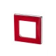 ABB Levit Красный / дымчатый чёрный Рамка 1-ая  3901H-A05010 65W  2CHH015010A6065  ABB