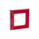 ABB Levit Красный / дымчатый чёрный Рамка 1-ая  3901H-A05010 65W  2CHH015010A6065  ABB