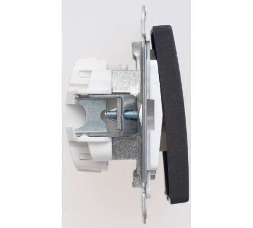 W59 Черный бархат Выключатель 2-клавишный 10АХ  VS510-252-6-86  SE