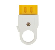 Розетка разборная без з/к 10А плоская белая  11-8526  REXANT