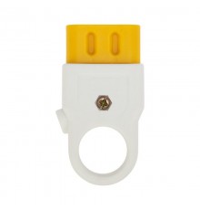 Розетка разборная без з/к 10А плоская белая  11-8526  REXANT