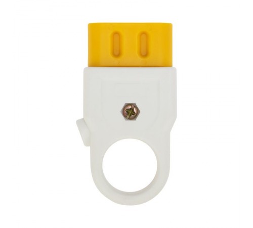 Розетка разборная без з/к 10А плоская белая  11-8526  REXANT