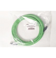 Коммутационный шнур категории 6, U/UTP, 4х2х(7х0,21), LSZH, 5м, зеленый  500016  SPL