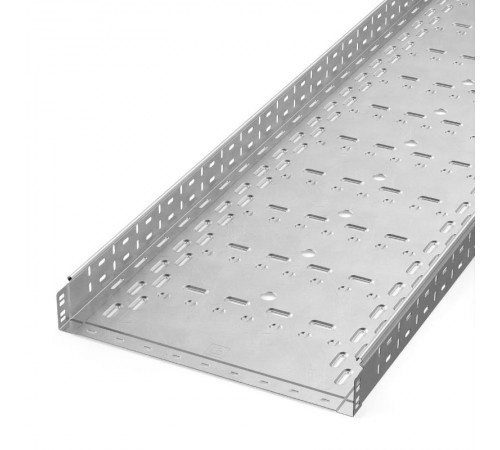 Лоток перфорированный Стандарт INOX (AISI 304) 500х80х3000 (1,0 мм) (3 м/уп)  PR16.2345  Промрукав