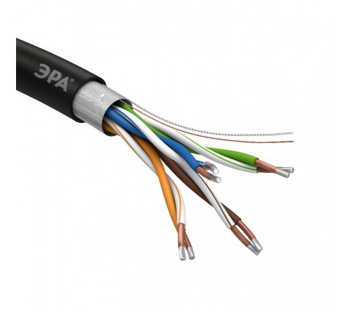 Кабель витая пара F/UTP 4x2x24AWG Cat5e CCA PE OUTDOOR 305м SIMPLE (2/30)  Б0044441  ЭРА