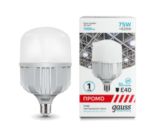 Лампа светодиодная промышленная Elementary T140 75W 7000lm 4100K E40 Promo LED 1/12  60428  Gauss