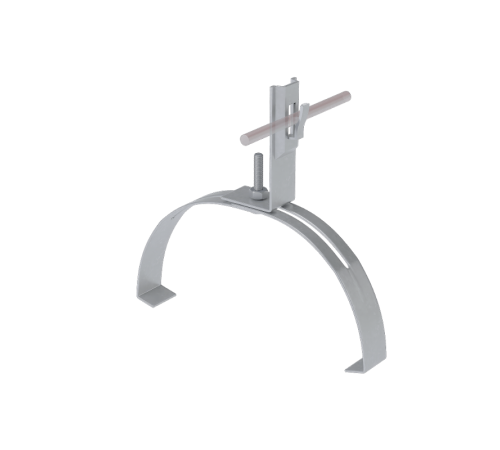 Держатель зажимной для фигурного конька для прутка  5-8 мм  DFKZ-D5-8  КМ-профиль