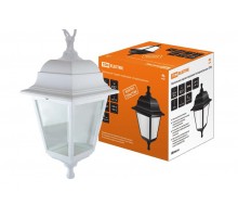 Светильник садово-парковый НСУ 04-60-001 60Вт ЛН/КЛЛ/LED Е27 IP44 четырехгранник, подвес, пластик, белый  SQ0330-0736  TDM