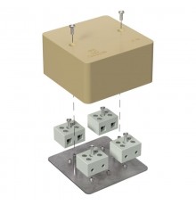 Коробка огнестойкая для кабель-канала 40-0460-FR10.0-8 Е15-Е120 RAL1001 85х85х45 (44 шт/кор) бежевая  40-0460-1001-FR10.0-8  Промрукав