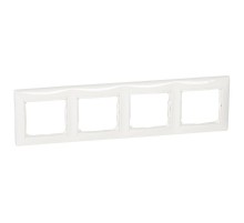 Рамка - Valena - 4 поста - белая  694255  Legrand