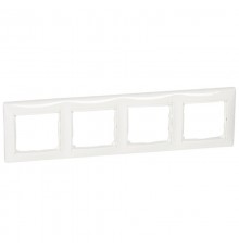 Рамка - Valena - 4 поста - белая  694255  Legrand