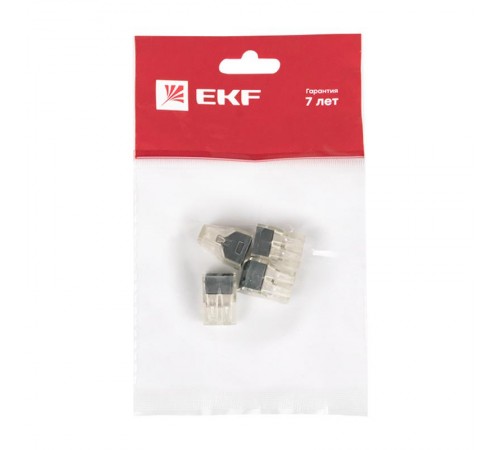 Строительно-монтажная клемма СМК 773-104 4 отверстия 1,0-2,5мм2 (4шт.) EKF PROxima  plc-smk-104r  EKF