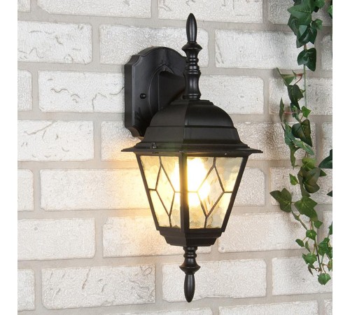 Светильник садово-парковый Vega D черный настенный  a025019  Elektrostandard