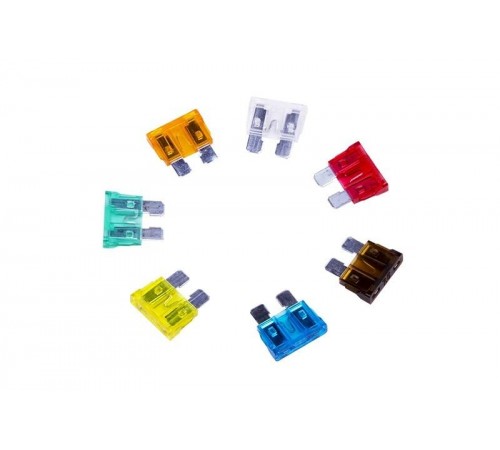 Набор автомобильных предохранителей "стандарт" в пластиковой коробке 100шт.  80-7024  REXANT