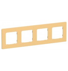 FLITE Classic Рамка 4-ая РУ-4-К-ФлЗ золотарникIEK  FI-M42-32-20-K90  IEK