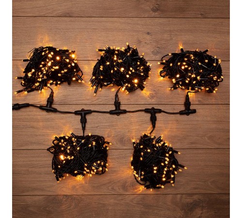 Гирлянда "LED ClipLight" 24V, 5 нитей по 20 метров, цвет диодов Желтый  323-501  NEON-NIGHT