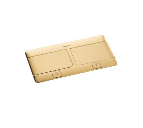 Выдвижной розеточный блок - неукомплектованный - IP 40 - 8 модулей - латунь  054018  Legrand