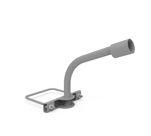 Кронштейн для уличных светильников на опору с 1 хомутом 625х460х280 D48мм  903265202  Gauss