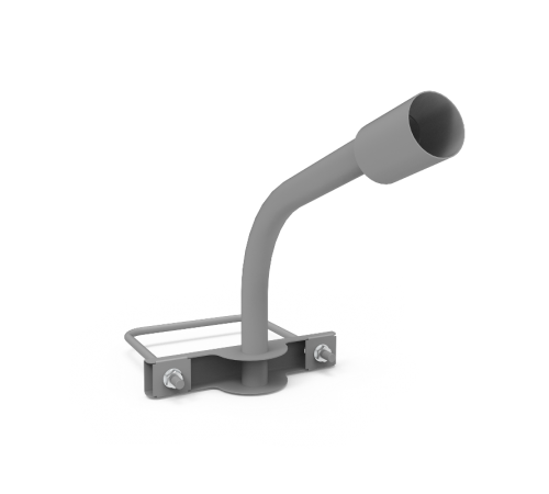 Кронштейн для уличных светильников на опору с 1 хомутом 625х460х280 D48мм  903265202  Gauss