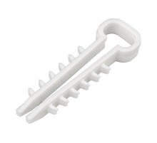 Дюбель-хомут нейлоновый прямоугольный 5-10 мм, белый, упаковка 100 шт.  07-4610  REXANT