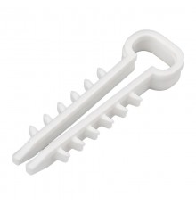 Дюбель-хомут нейлоновый прямоугольный 5-10 мм, белый, упаковка 100 шт.  07-4610  REXANT