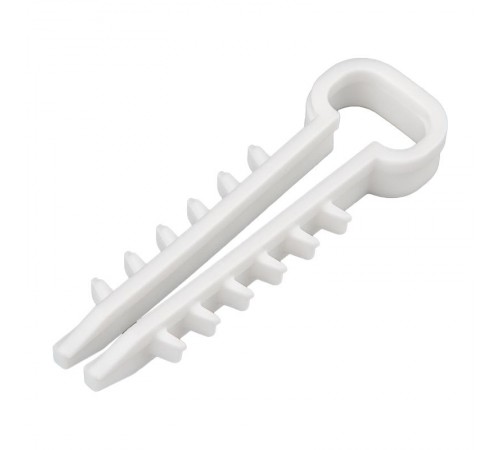 Дюбель-хомут нейлоновый прямоугольный 5-10 мм, белый, упаковка 100 шт.  07-4610  REXANT