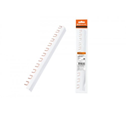 Шина соединительная 3П 63А FORK (вилка) 12FORK (инд. упак.)  SQ0802-0104  TDM