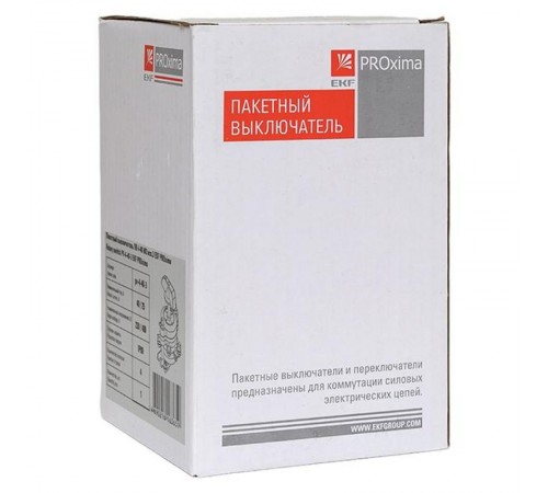 Пакетный выключатель ПВ 4-40 М3 исп.3 EKF PROxima  pv-4-40-3  EKF