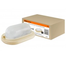 Светильник пылевлагозащищенный под лампу для ЖКХ НПБ1401 сосна овал 60Вт IP54 TDM