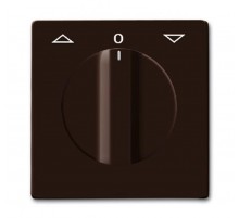 Плата центр. (накладка) с поворотной ручкой, для мех. выкл. жалюзи , IP44, серия Allwetter 44, цвет коричневый  1710-0-3801   2CKA001710A3801  ABB