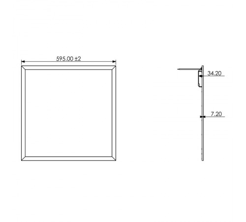 Светильник светодиодный ультратонкий SPL-510-W-65K-040 IP40 595x595x8 40Вт 3420Лм 6500К БЕЛ б/драйвера (2/6/120)  Б0048926  ЭРА