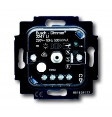 Механизм светорегулятора для ламп накаливания и НВ галогенных ламп с индуктивным трансформатором, 20-500 Вт/ВА  6512-0-0302   2CKA006512A0302  ABB