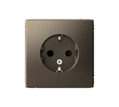 ArtGallery Мокко Розетка с заземлением, со шторками, 16А, механизм  GAL000645  SE