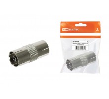 Переходник гнездо TV - гнездо TV, инд. упаковка   SQ1809-0012  TDM