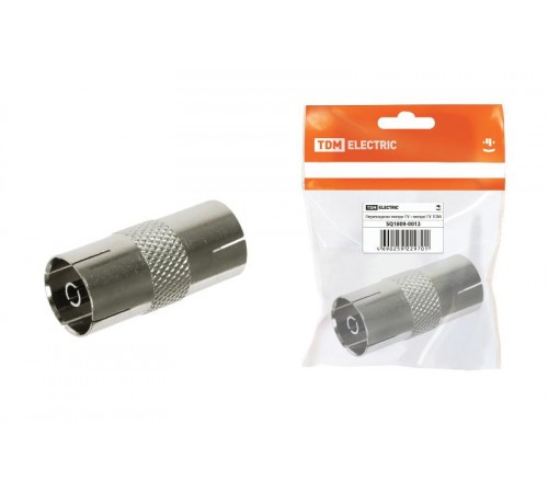 Переходник гнездо TV - гнездо TV, инд. упаковка   SQ1809-0012  TDM