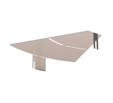 Крышка угла горизонтального изменяемого 0-45 градусов Стандарт INOX (AISI 409) 300  PR16.3669  Промрукав