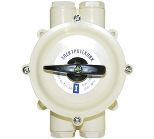 ПВ 4-40 М1 пл. 56 (40А, пластмассовый корпус, IP56), выключатель пакетный (ЭТ)  ET003193  Электротехник