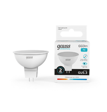 Лампа светодиодная LED 9Вт GU5.3 220В 4100К Elementary MR16  13529  Gauss