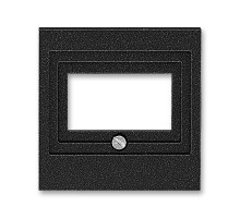 ABB Levit Антрацит / дымчатый чёрный Накладка для розеток USB / HDMI / VGA Антрацит  5014H-A00040 63  2CHH290040A4063  ABB