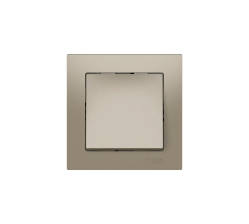 AtlasDesign Шампань Выключатель 1-клавишный, сх.1, 10АХ, (в сборе с рамкой), быстрозажимные клеммы  ATN000512S  SE