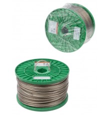 Трос стальной в полимерной оболочке поверенный ТСП-П-4-130, диаметр 4 мм, длина 130 м, катушка,  SQ1027-0630  TDM