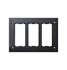 Simon Connect Рамка на 3 S-модуля к монт.коробке SBM250, Сима Про, графит  SBM302-14  Simon