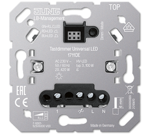 Электронный LED диммер "универсальный", с входом под спутниковые устройства, под электронные накладки (клавиши короткого хода, датчики движения и тд);