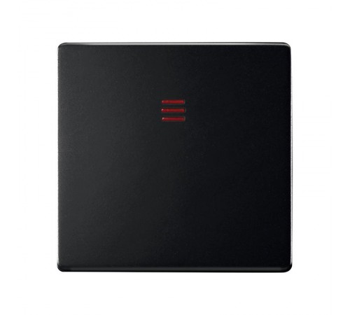 Клавиша для выключателя S75 с подсветкой черного матового цвета S82 Concept  8200111-098  Simon